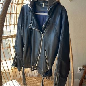Free people vegan leather jacket